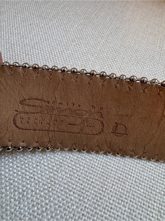 Vintage Belts by Simon Metallic Mixed Metal Belt 29